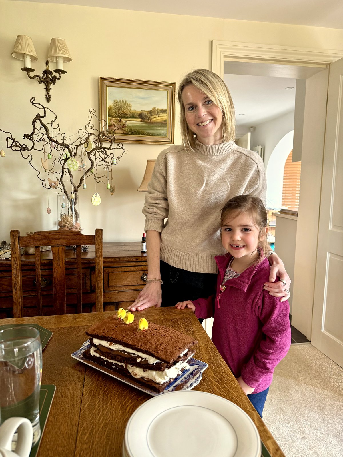 Birthday cake honours — with my niece